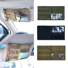 Tactical Molle Car Vehicle Visor Panel Tool Pouch Storage Bag Truck Organizer