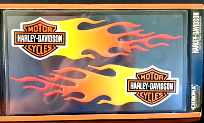 Harley Davidson Motorcycle Flame Fire Color Hard plastic 3d