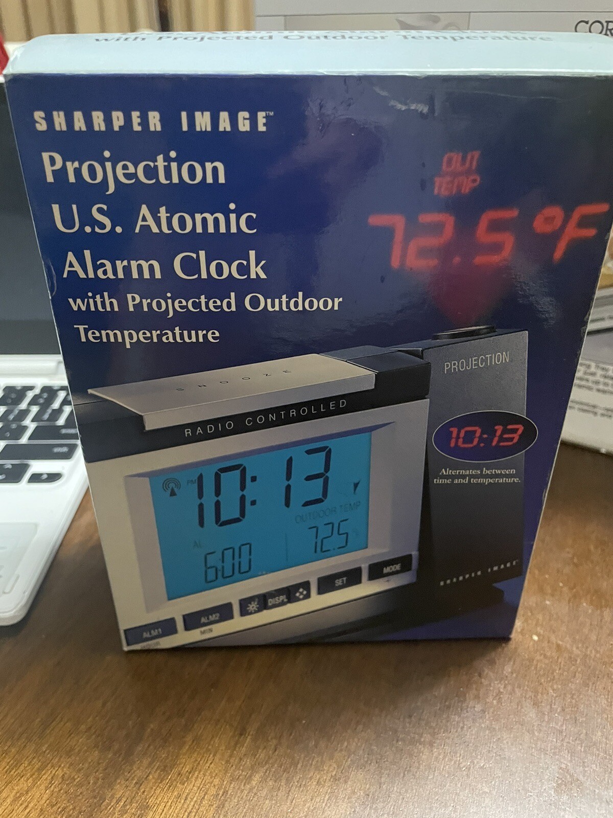 Sharper Image Projection US Atomic Alarm Clock