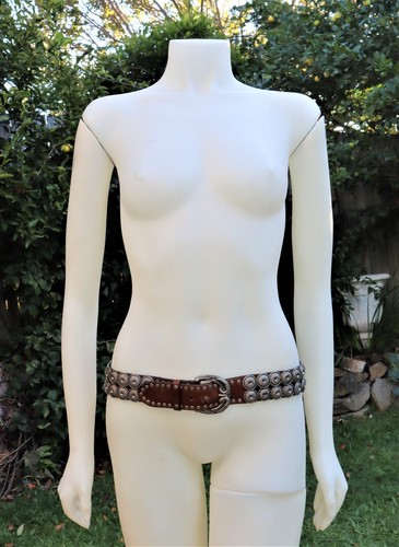 Cinturón de cuero de diseñador de lujo vintage NANNI, MADE IN ITALY, Milán, talla 34 - Imagen 5 de 15