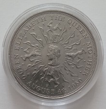 Copper-nickel 25 new pence United Kingdom 1980 80 years of the Queen Mother