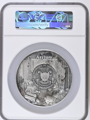 2oz Twilight Mind 2025 Asylum 11.5oz Cu MS70 Antiqued NGC First