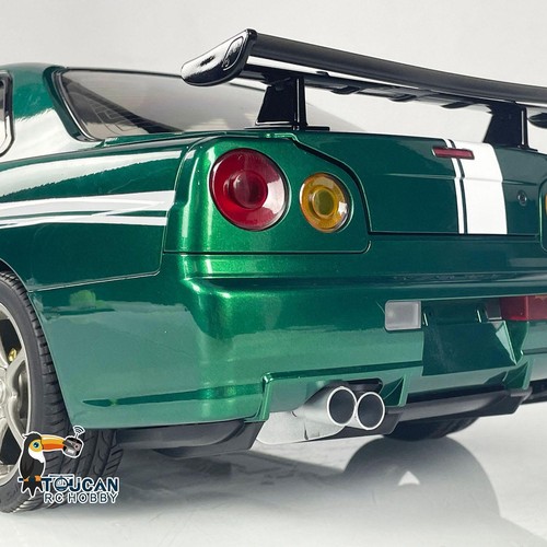 Coches de carreras de deriva de radiocontrol a escala 1/8 de metal Capo R34 4x4 motor sin escobillas modelo RTR - Imagen 9 de 11