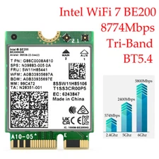 Intel WiFi 7 BE200 WiFi Card 802.11ax Wireless Bluetooth Card for Window 10/11