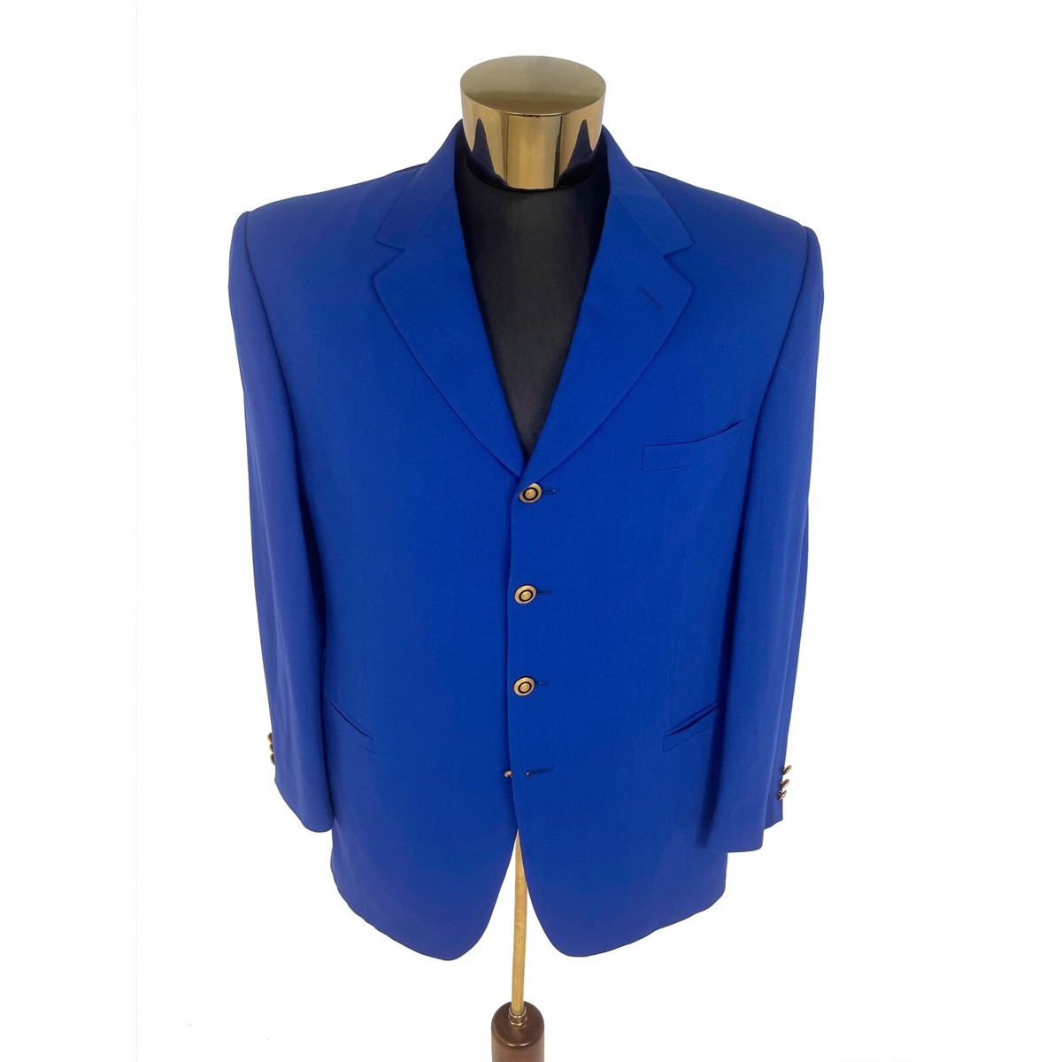 ジャケット VERSACE Light-blue leather blazer (10114131A10125 1V590) Versace Light- Leather Blazer in Blue | Lyst UK
