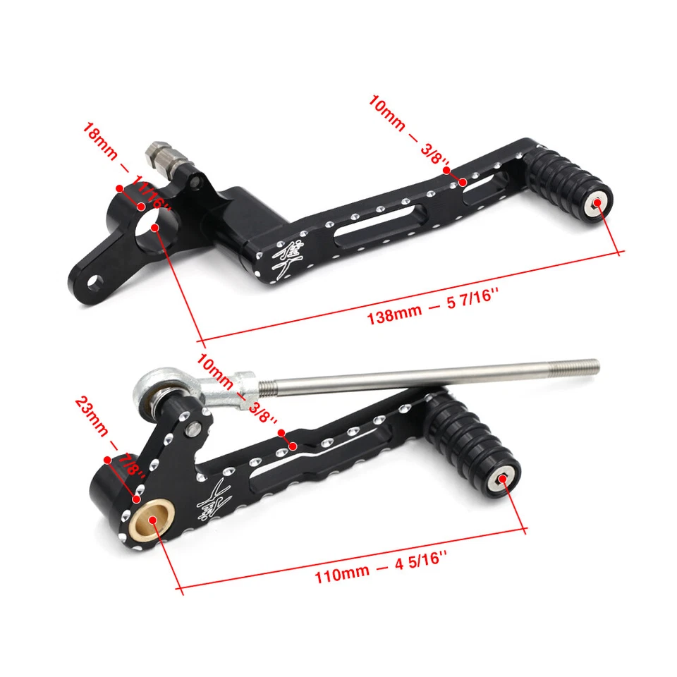 Left Shift Lever Rear Foot Brake Pedal For SUZUKI Hayabusa GSX 1300R 1999-2020 - Imagem 3 de 4