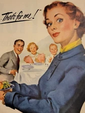 1951 A&P Test Shop Groceries Supermarket Food Original Vintage Print Ad PA26