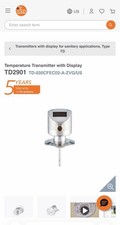 IFM TD2901 - Sanitary Temperature Transmitter w/ Display 2.0" Tri Clamp 