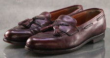 Johnston & Murphy Aristocraft Men's Tassel Loafer Shoes Size 10 D Leather Cognac
