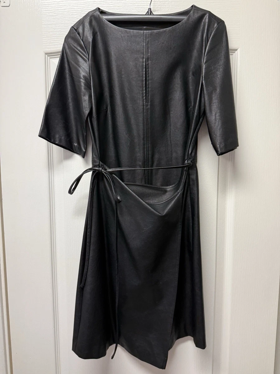 Leather Solid Wrap Dresses for sale | eBay