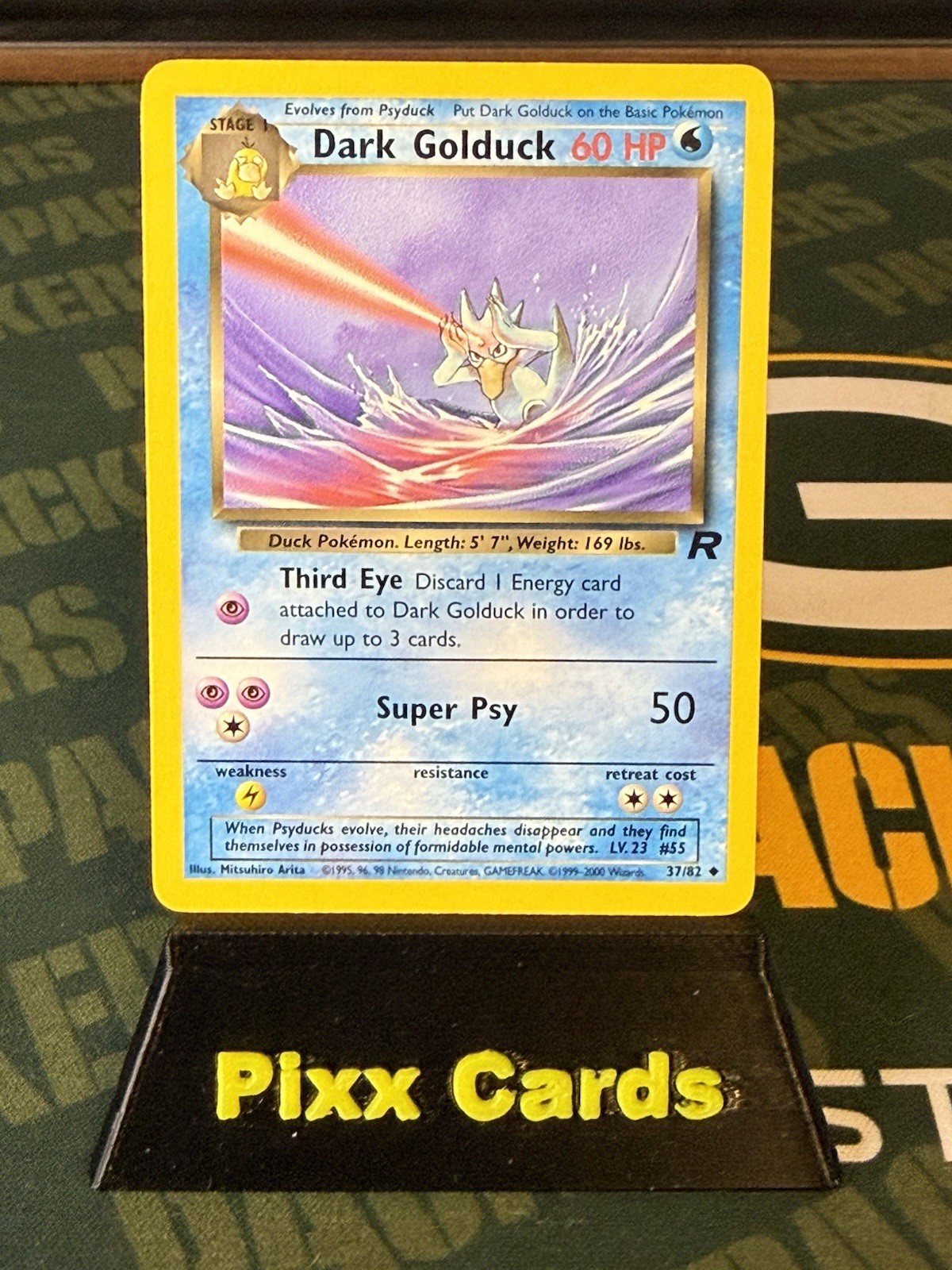 Pokémon TCG Dark Golduck Card 37/82 Team Rocket