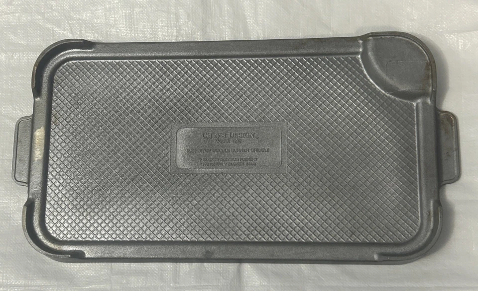 Plancha de doble quemador superior de aluminio fundido pesado Chef's Design 4240 Foto 2 de 4