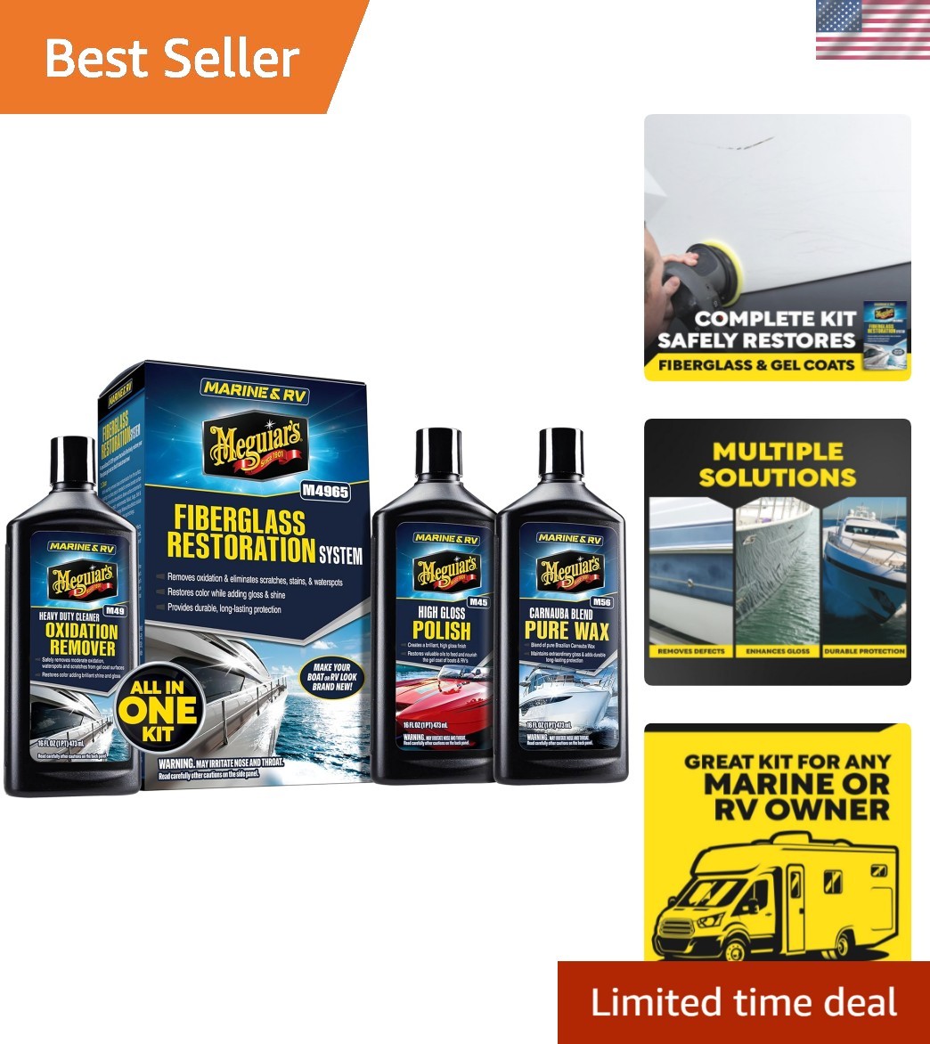 Meguiar's Ultimate Fiberglass Repair Kit - Brilliant Shine & Lasting Protection
