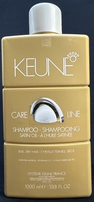 keune satin oil dull dry hair shampoo 33.8oz scuffed exterior