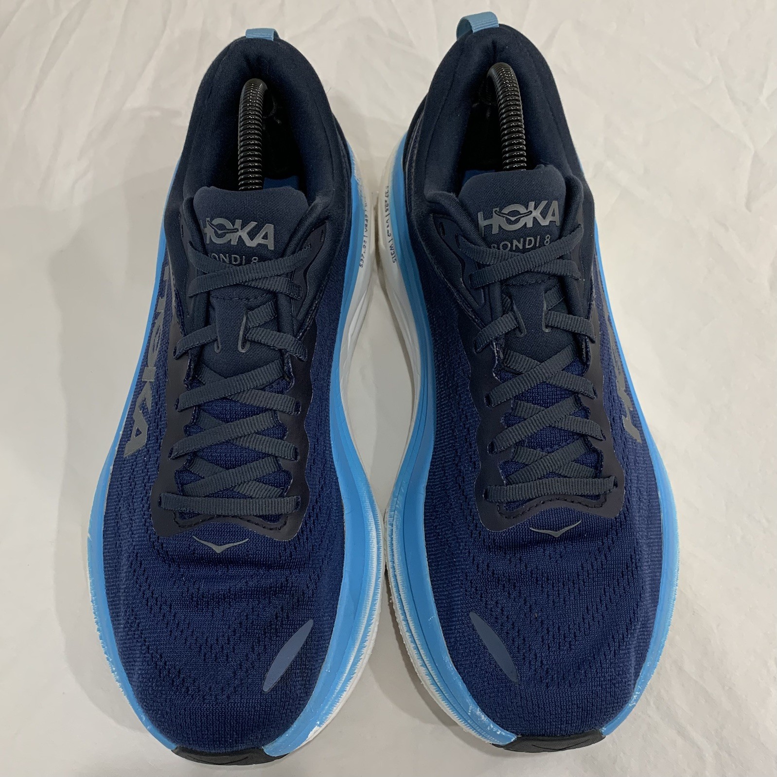 Hoka One One Bondi 8 Mens Size 10 Blue White Athletic Running Shoes Sneakers thumbnail 6