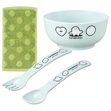 OSK Baby Spoon Fork and Soup Bowl Set with Half Towel