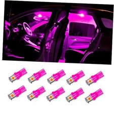 10pcs Car Interior Led Light Bulb T10 Led Bulb Car Interior Led Light Pink