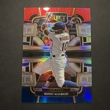 2024 Panini Select Baseball - RONNY MAURICIO RC Red Blue Prizm #36