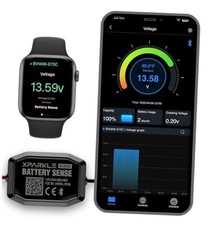 Bluetooth Battery Monitor 12V 24V - 36V 48V RV Battery Monitor with Charging,