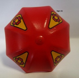 Lego x845pb02 +4095 Umbrella Red Umbrella Stickers Fabuland 3681 A23