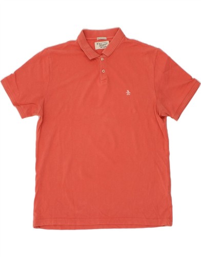PENGUIN Mens Heritage Slim Fit Polo Shirt 2XL Pink Cotton CV02