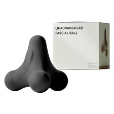 4-Node Quadrangular Fascia Massage Ball - Portable Trigger Point Therapy Grey