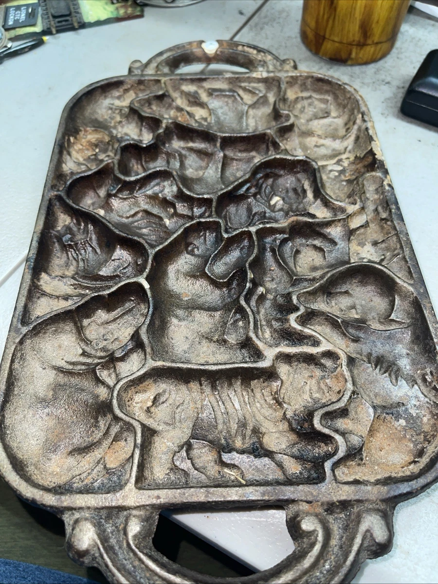 John Wright flake Cake Pan 鋳鉄製焼き型 John Wright flake Cake Pan