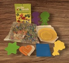 Perler Beads Pegboards Shapes Heart Flower Girl Boy Square Star Booklet Set DIY