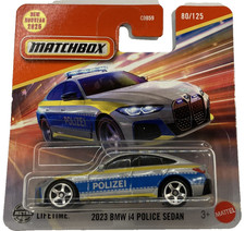 Matchbox 2025 - 2023 BMW i4 Police Sedan - NEU & OVP