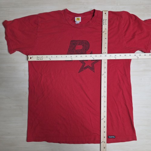 Rockstar Games rotes Shirt R-Star Logo Herren Größe Large - Bild 6 von 7