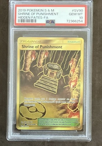 Pokemon 2019 Hidden Fates Shiny Vault Shrine of Punishment SV90/SV94 PSA 10