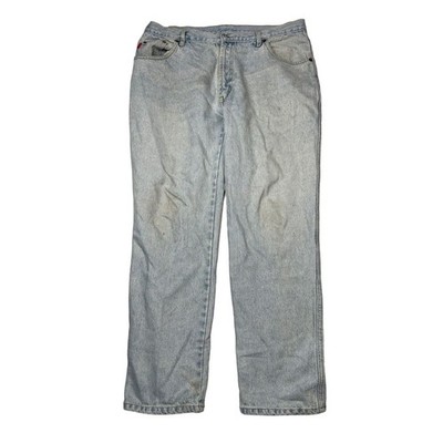 Bugle Boy VTG 90s Relaxed Fit Straight Leg Dad Jeans Light Wash Mens 38x30