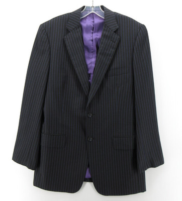 Dormeuil Sport Coat Men 38 Gray Ermenegildo Zegna Trofeo Blazer Wool Pinstripe