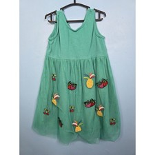 HANNA ANDERSSON TULLE EMBROIDERED FRUIT TANK DRESS GIRLS 110/5