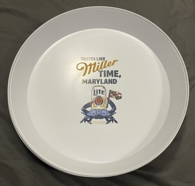 Miller Lite 13  Plastic Serving Tray Tastes Like Miller Time Maryland Bar Food