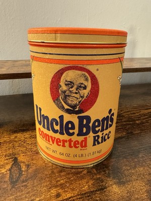 Vintage 1985 Uncle Ben s Converted Rice Tin - 7.5 