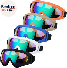 Motorcycle Goggles Pack of 5 -Dirt Bike ATV Motocross Riding Offroad Goggles for