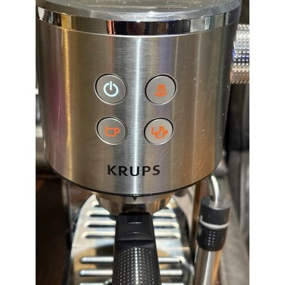 Krups Pump Espresso Divine XP444 Machine Stainless Steel Black 15