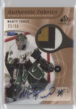 2005-06 SP Game Used Edition Authentic Fabrics 23/50 Marty Turco Patch Auto 0uj7