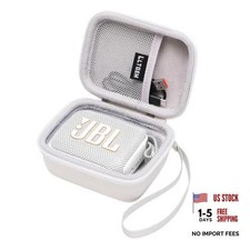 Case for JBL Go 4 /GO 5/Go 3 Ultra-Portable Waterproof JBL GO 4/5/3 Case White