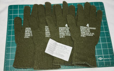 US ARMY ISSUE COLD WEATHER WOOL GLOVES SIZE: 4-L NWT GLOVE INSERTS LOT 2 PAIR