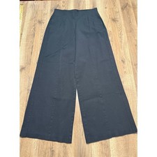 Old Navy Pants Women's Size Medium Black Pull On Pants High Rise Pixie Wide Leg