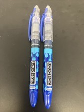 (2-Count) Paper Mate Liquid Flair Porous Point Stick Pen, Extra Fine, Blue Ink