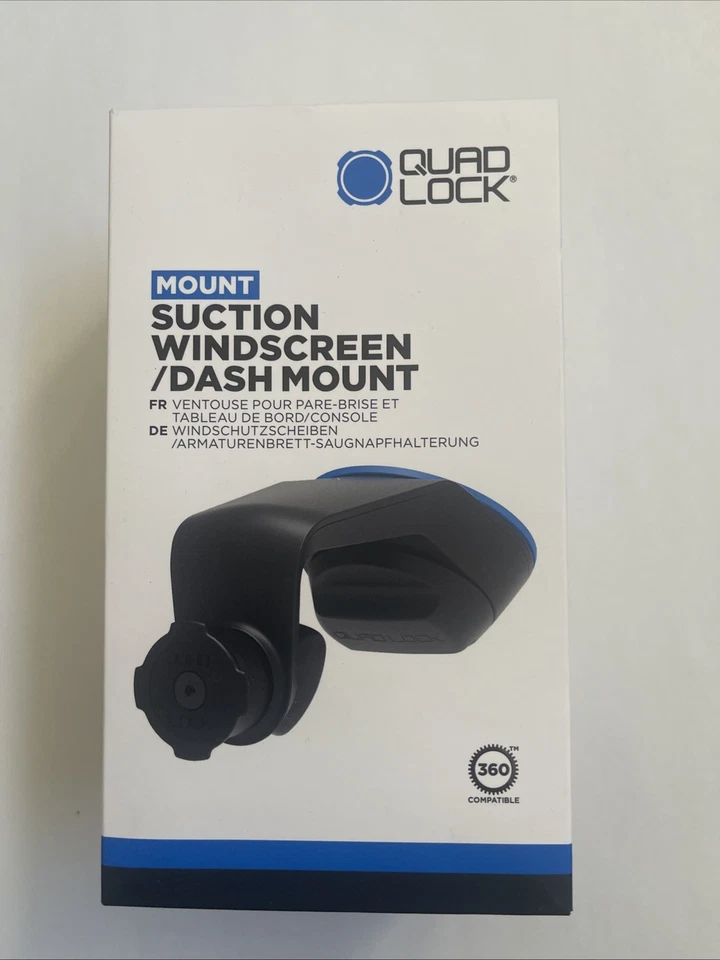 Quad Lock Car Phone Holder Suction Windshield Dash Mount, windscreen Mount - Image 2 of 4