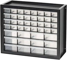 IRIS USA Screw Tool Organizer Small Parts Cabinet, 44-Drawer, Electronics Hardwa