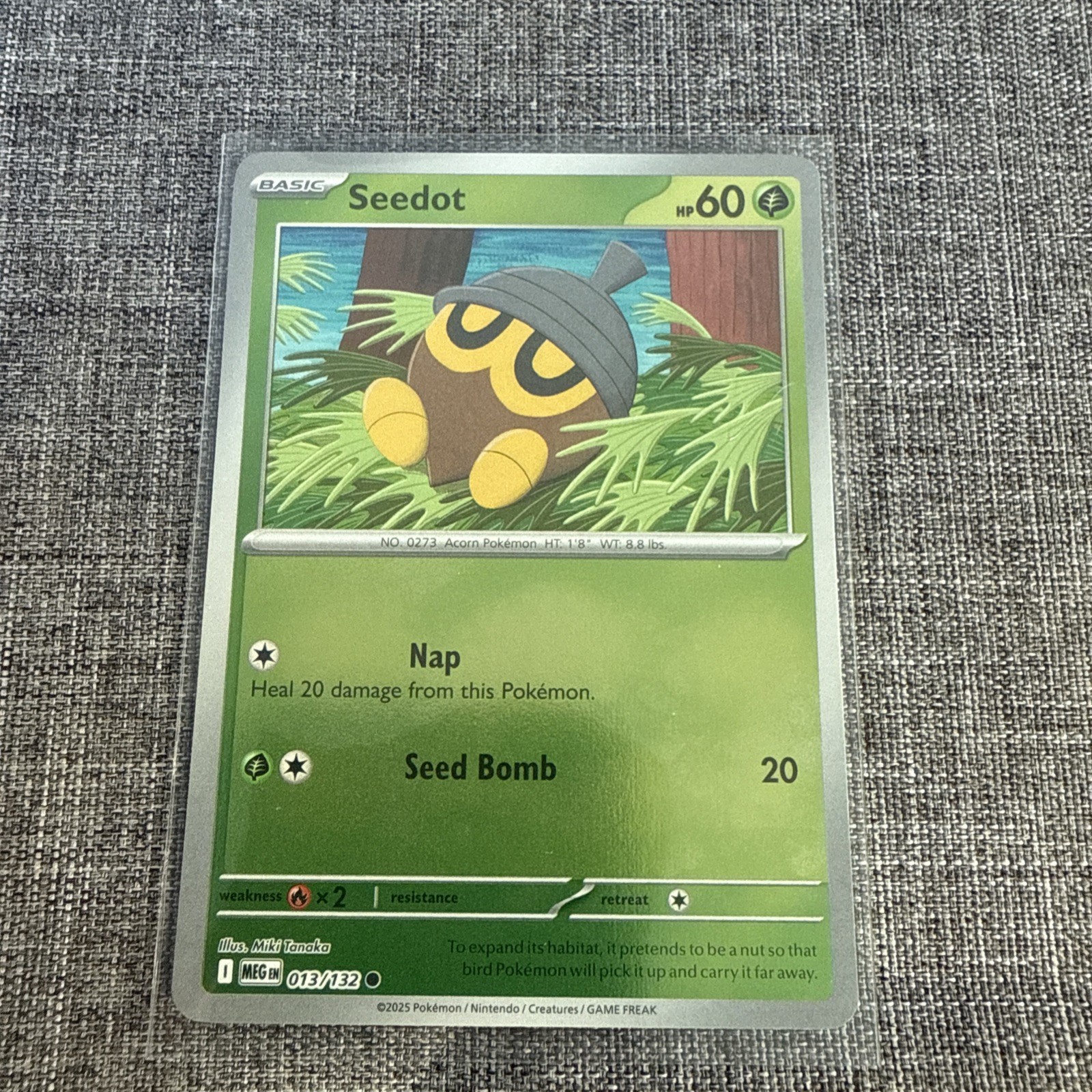Seedot 013/132 Me01: Mega Evolution Reverse Holo