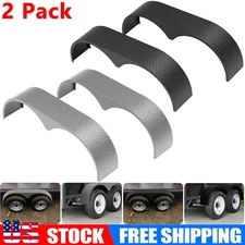 2PCS Tandem Trailer Fender Double Axle For 13"-15" Teardrop Enclosed Trailers