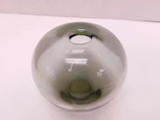 Vintage Holmegaard Per Lutken Gray Glass Soap Bubble Vase Signed