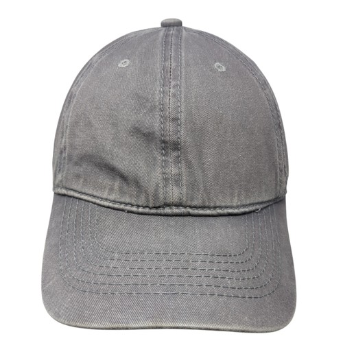 Unbranded Slideback Hat Solid Gray One Size Adjustable Blank Outdoor