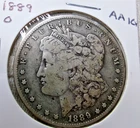 1889  o morgan silver dollar $1